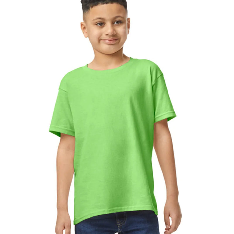 Gildan 5000B Youth Heavy Cotton Fabric - Neon Green, Short Sleeve, Classic Fit (1 Piece)