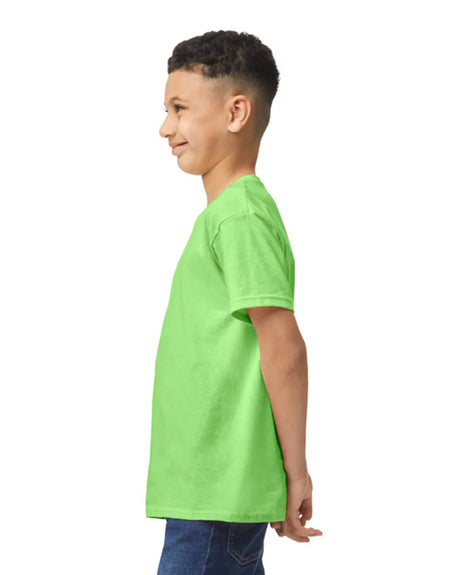 Gildan 5000B Youth Heavy Cotton Fabric - Neon Green, Short Sleeve, Classic Fit (1 Piece)
