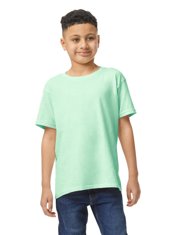 Gildan 5000B Youth Heavy Cotton Fabric - Mint Green, Short Sleeve, Classic Fit (1 Piece)