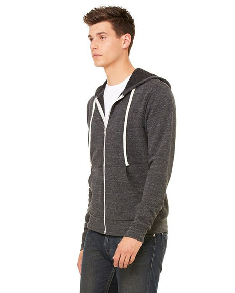 BELLA + CANVASÂ Triblend Sponge Fleece Full Zip Hoodie - S