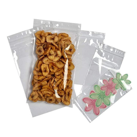 Convenient Reclosable Cello Bag with Hang Hole 4" x 10"