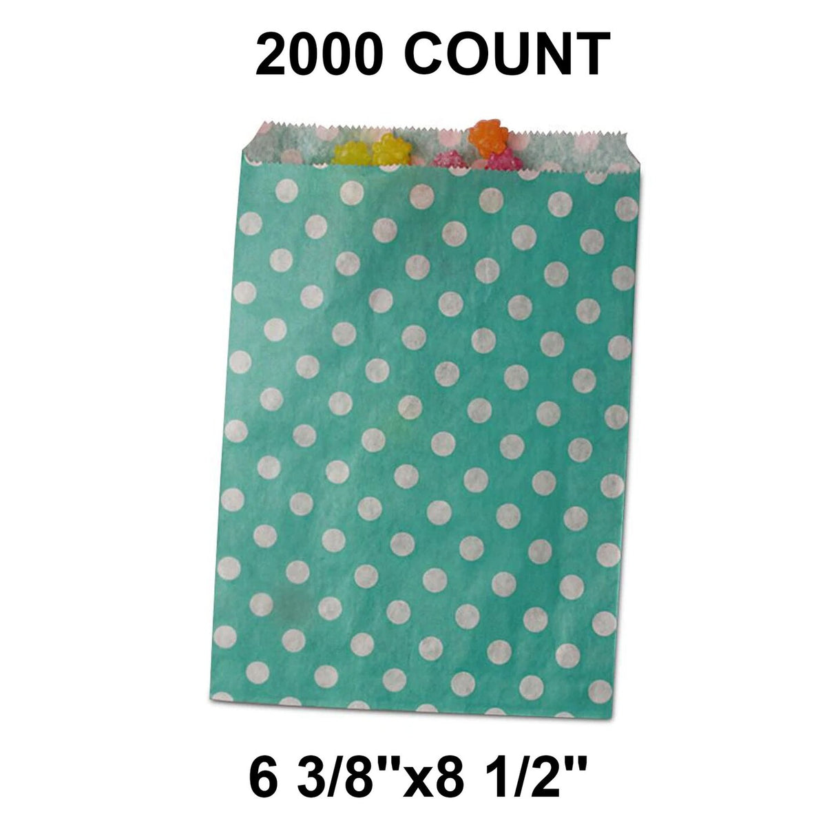 Small Dots Packaging Bags Ample 6 3/8" x 8 1/2"