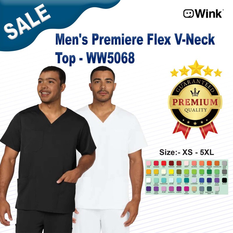 Wink® Men's Premiere Flex V-Neck Top