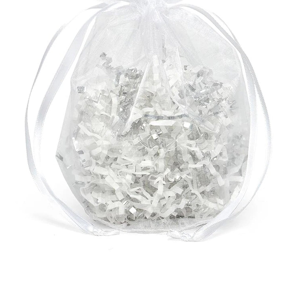 Wide Round Flat Bottom Organza Bags 9'' x 5 1/2'' x 12'' for Favors