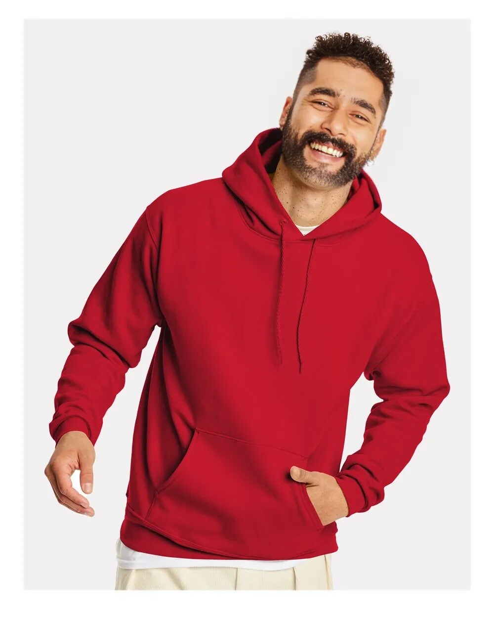 Hanes® Ecosmart Hooded Long Sleeve Sweatshirt