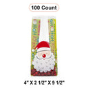 Christmas Themed Cello Bags for Gifts 4” x 2.5” x 9.5”