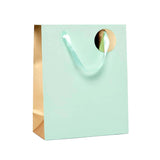 Elegant Two-Tone Metallic Euro Totes Compact 101/4'' x 43/4'' x 125/8''
