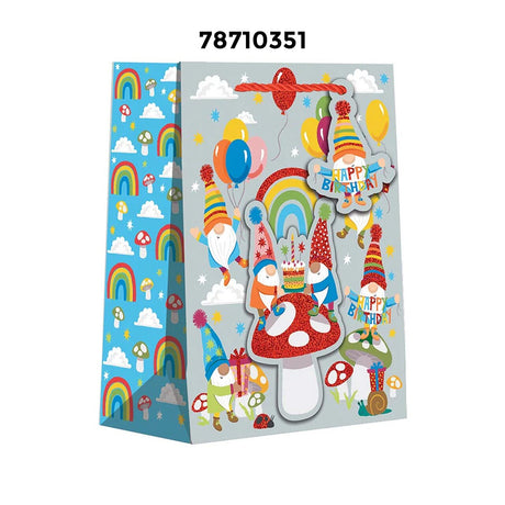 Chic Patterned Gift Bags 10" x 4" x 8"