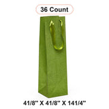 4 1/8'' x 4 1/8'' x 14 1/4'' Glitter Grain Wine Bags for Parties and Events