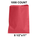 Vibrant Colored Paper Bags Compact 8 1/2" x 11"