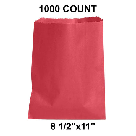 Vibrant Colored Paper Bags Compact 8 1/2" x 11"