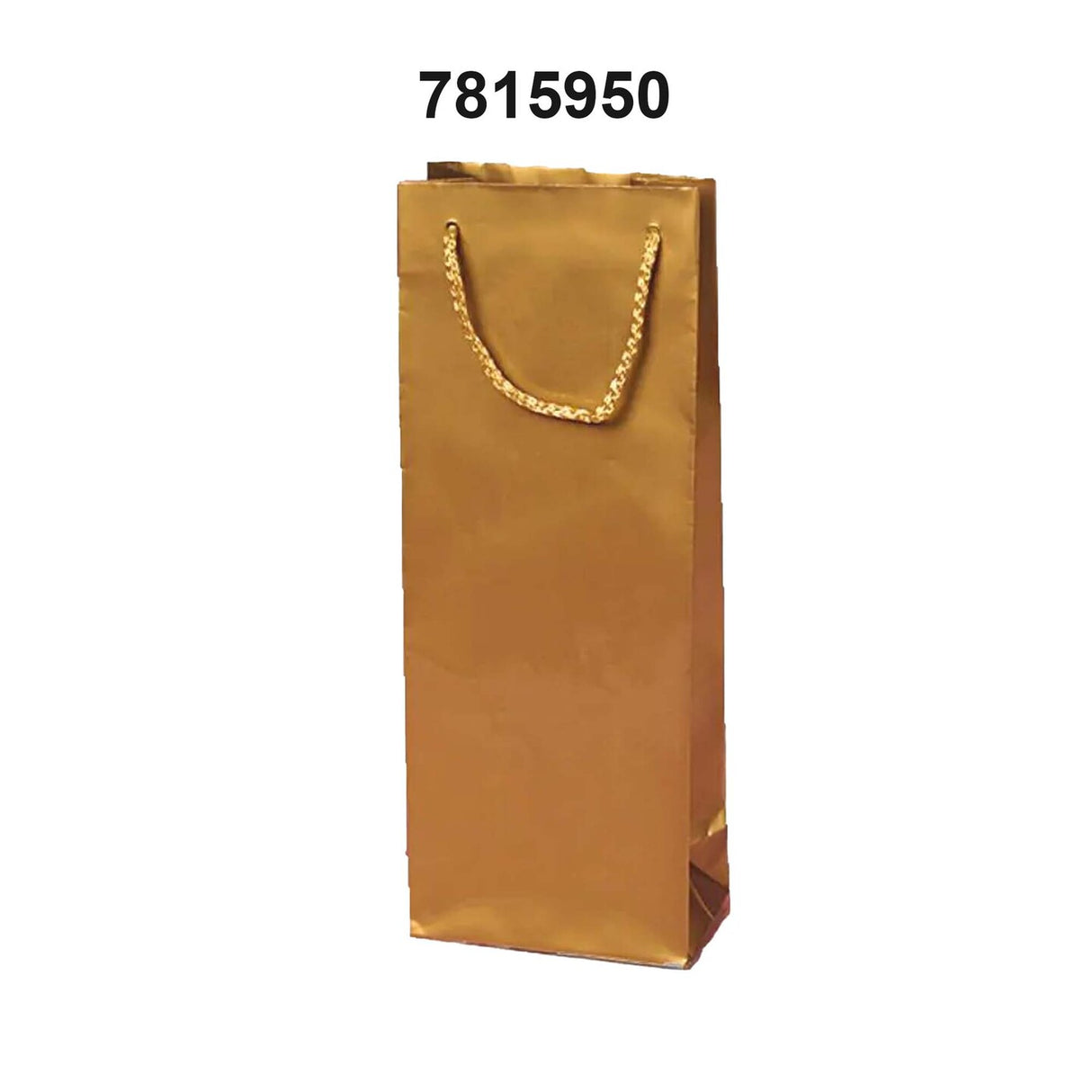 Stylish Glossy Paper Wine Bottle Euro Tote 5" x 3" x 13 1/4"