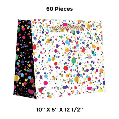 Unique Patterned Gift Bags 10" x 5" x 12-1/2"