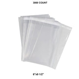 Resilient Self-Sealing Bags with Lip 6" x 9 1/2" 1.6 mil