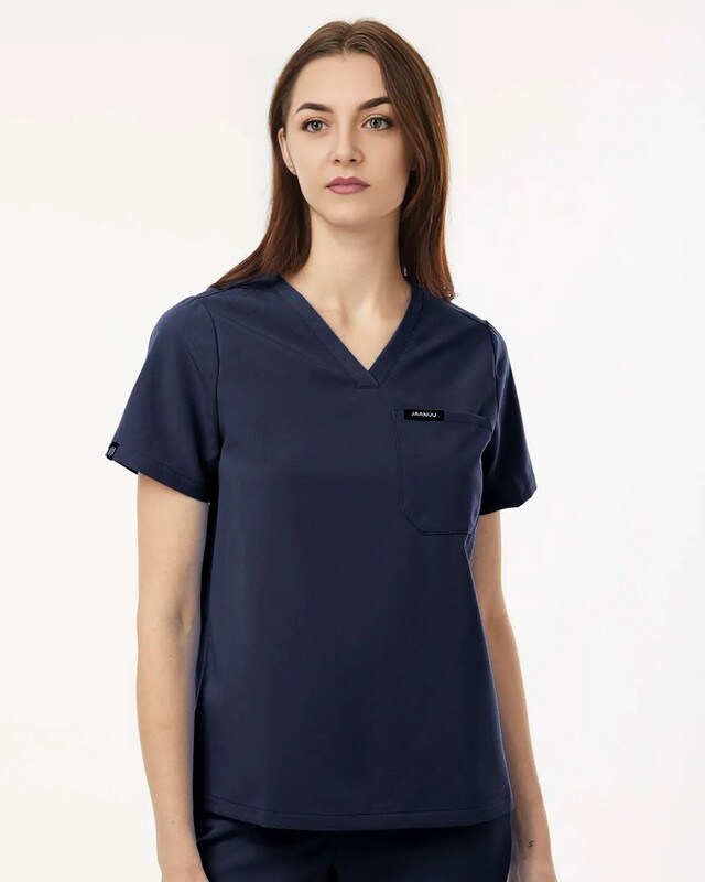 Jaanuu® Women's Rhena Essential 1 Pocket Scrub V-Neck Top