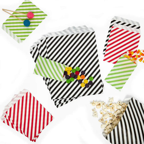 Diagonal Stripes Shopping Merchandise Bags 8 1/2" x 11"