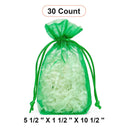 Flat Bottom Organza Bags 5 1/2''x11/2''x10 1/2'' for Premium Gift Bags