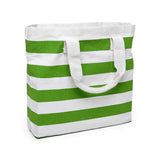 Reusable Stripe Tote Bag 17 5/16 '' x 4 1/4 '' x 14 '' Ideal for Retail