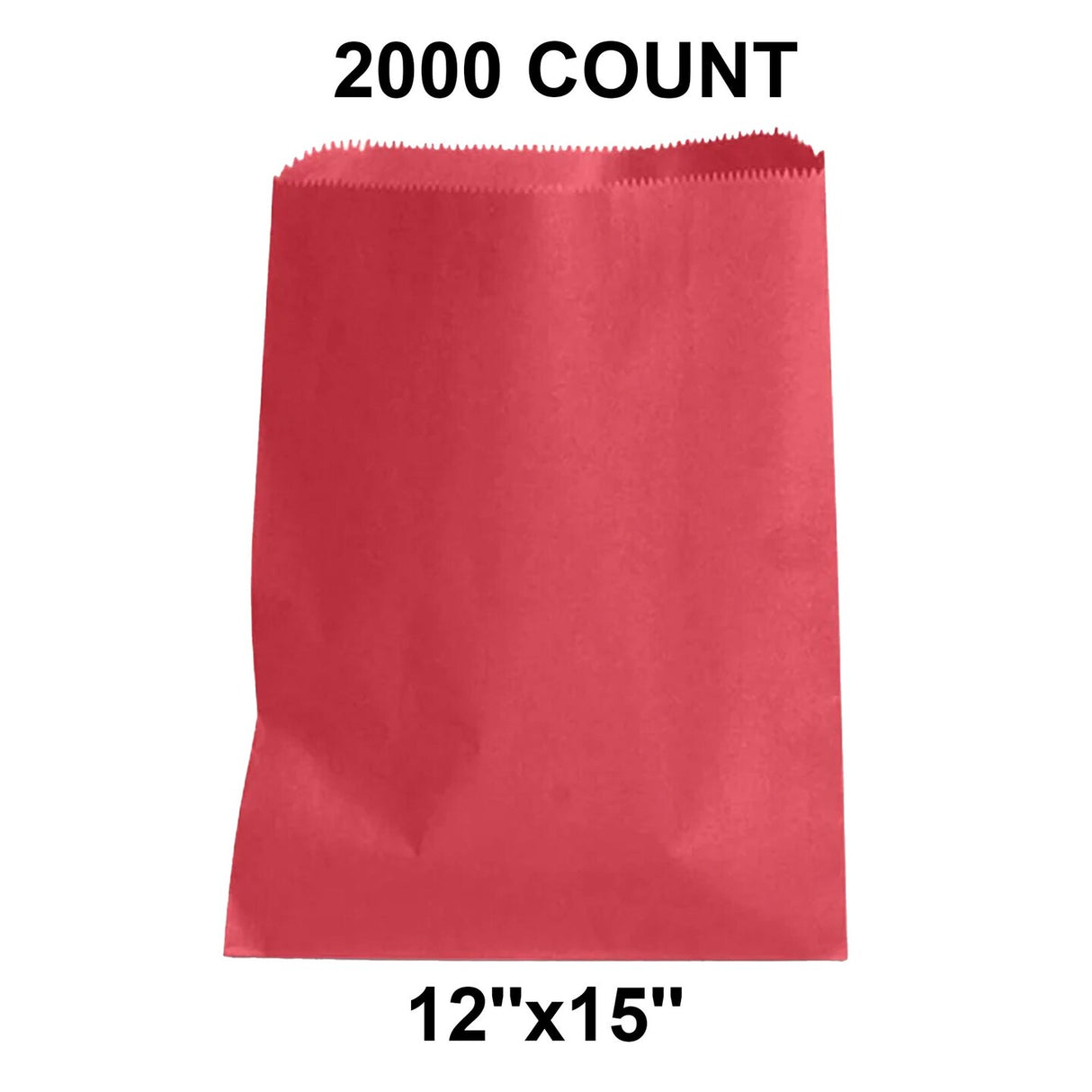 Spacious Colored Paper Bags 12" x 15"