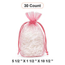 Bolsas de Organza con Fondo Plano 5 1/2'' x 1 1/2'' x 10 1/2'' para Empaques de Lujo