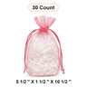 Flat Bottom Organza Bags 5 1/2''x11/2''x10 1/2'' for Deluxe Packaging
