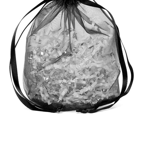Wide Round Flat Bottom Organza Bags 9'' x 5 1/2'' x 12'' for Gifts