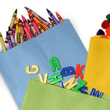 Vibrant Colored Paper Bags Compact 8 1/2" x 11"
