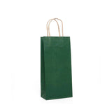 Deluxe Twisted Handle Paper Wine Bag 6" x 3 1/4" x 13"