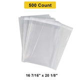 Durable Self-Sealing Bags with Lip 16 7/16" x 20 1/8" 1.6 mil
