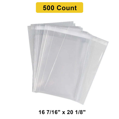 Durable Self-Sealing Bags with Lip 16 7/16" x 20 1/8" 1.6 mil