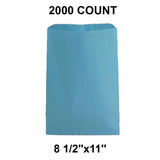Large Colored Paper Merchandise Bags 8 1/2" x 11"