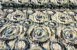 Urban Blue Ikat Cotton Fabric - Blue, Brown, Black, Beige, White, Gray, 57" Width (1 Yard)