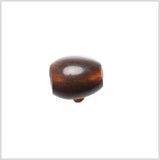 Brown Horn Shank Back Button - 24L/15mm