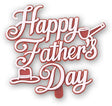 Happy Father's Day Plaque. 2.5" - 6 or 48 count