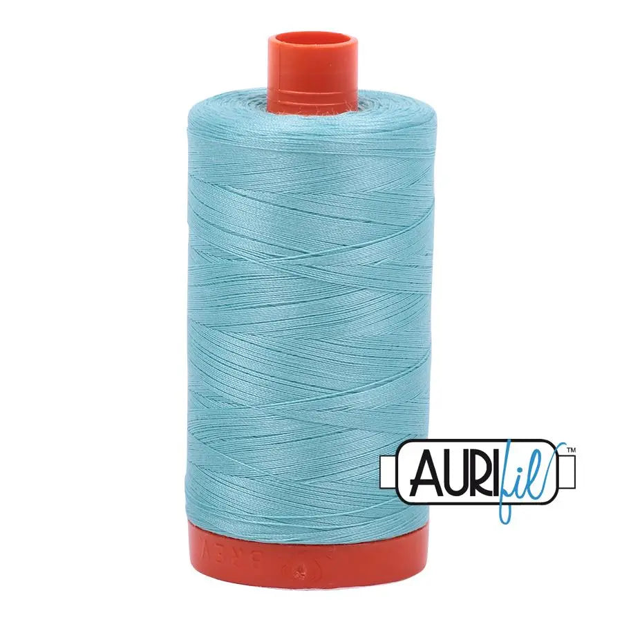 Cotton Thread 50wt Light Turquoise Aurifil Large Spool