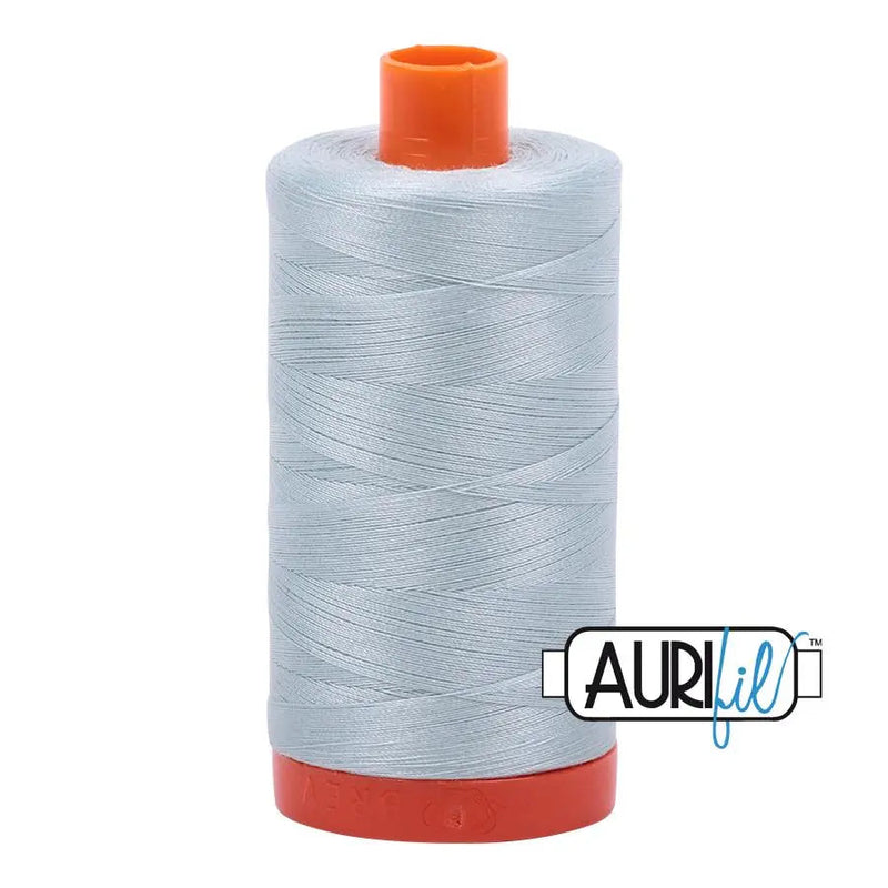 Cotton Thread 50wt Light Grey Blue Aurifil Large Spool