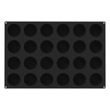 Silikomart SQ084 Silicone Cylinder Baking & Freezing Mold, 24 Cavities