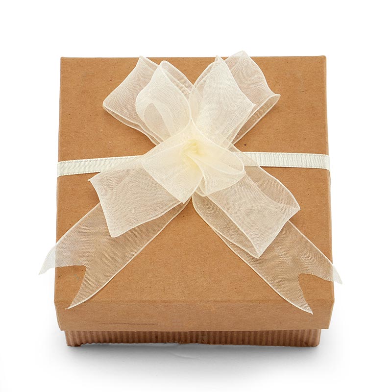 Sheer Organza Fabric Butterfly Bow 4 '' 50 each / package Ivory Color