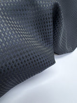 Wool Changeant Jacquard Fabric Purple Black