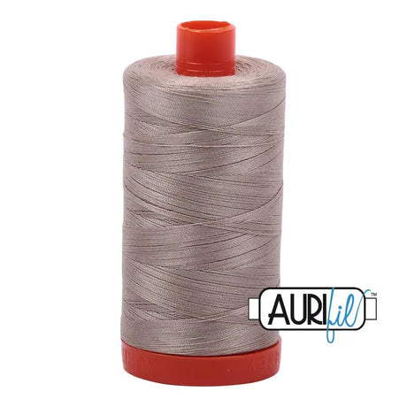 Cotton Thread Rope Beige Aurifil 50wt Large Spool