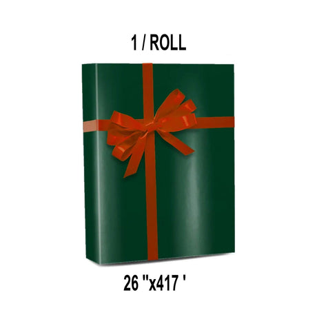 Classic Solid Wrapping Paper 26" x 417' 60 lbs for Versatile Gifting Needs