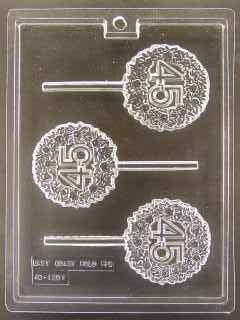Happy Anniversary Wreath Pop 45 Chocolate Mold - ECAO1207