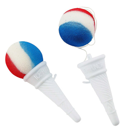2 1/4" x 5" Patriotic Ice Cream Cone Shooters with Foam Ball 12 Pieces