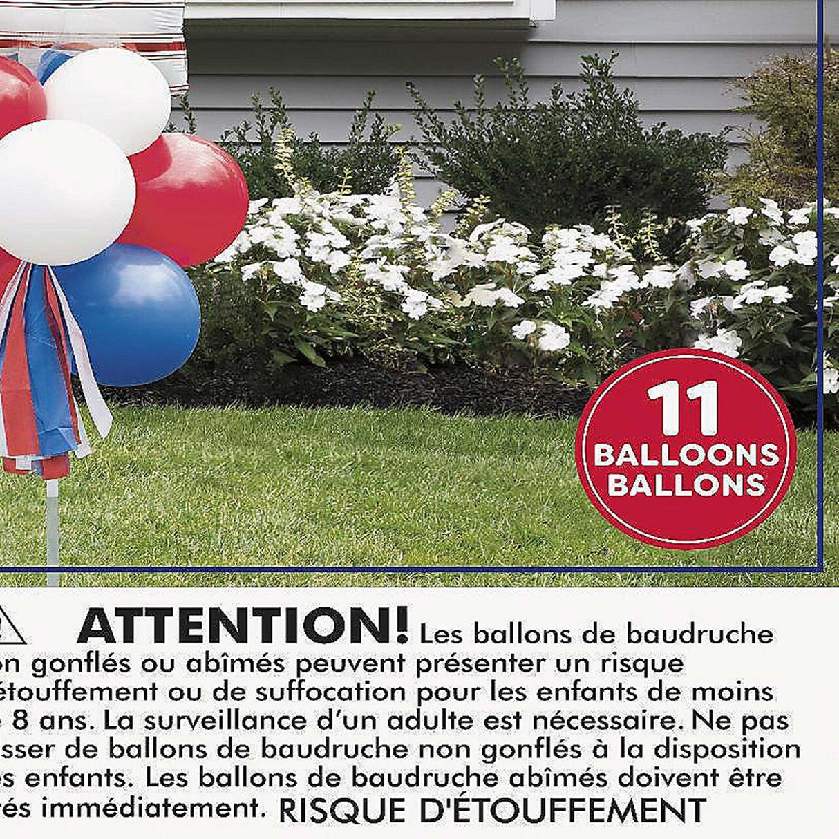 Peppy Patriotic Foil & Latex Balloon Yard Sign Kit 1 Set