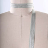 3 Yards Sage Green Fold Over Elastic Trim 5/8" Soft Olive Bias Stretch
