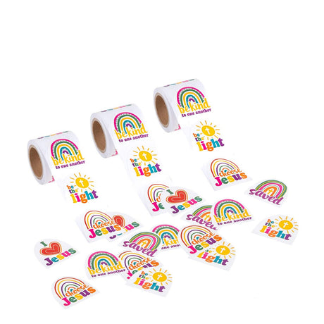Be Kind Rainbow Sticker Roll 100 Pieces