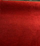 Barcelona Red Cinnabar Soft Chenille Upholstery Fabric - Solid Red Maroon, 56" Width (1 Yard)
