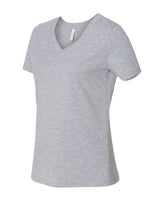 Women's Relaxed Heather CVC V-Neck Tee