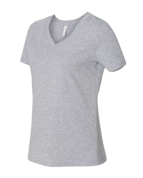 Image 1: Women's Relaxed Heather CVC V-Neck TeeImage 2: Soft heather CVC v-neck shirtImage 3: Relaxed fit women's jersey topImage 4: Blank v-neck tee for printingImage 5: Premium cotton blend apparelImage 6: Comfortable casual women's tee