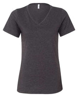 Women's Relaxed Heather CVC V-Neck Tee